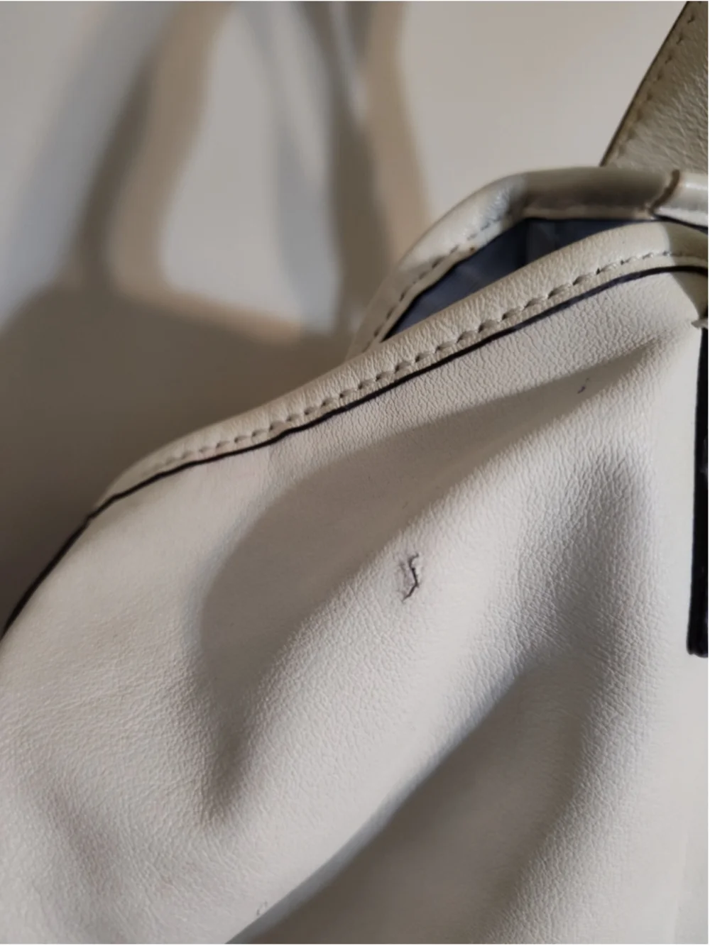 Women's Coach Leather Hobo Bag One Size White